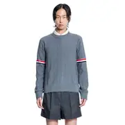[THOM BROWNE] Wool Relaxed Sweater Grey