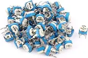 Aexit 60Pcs (Potentiometer) URM-065 200K Ohm 3 Terminals Trimmer Potentiometer (16ry872qf540) Adjustable Resistor