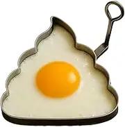 Funny Novelty Middle Finger Egg Mold - Nonstick Unique Shape Fried Egg Ring for Breakfast Sandwich Burger Kitchen Gadget (A)
