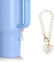 [Generic] Charm Accessories for Stanley Cup, Name ID Letter Handle Charm for Stanley Cup 30&43 Oz Tumbler