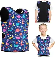 Janmercy Sensory Compression Vest for Kids - Weighted, Breathable Deep Pressure Comfort for Autism, Hyperactivity, Mood Processing Issues - Dinosaur Design
