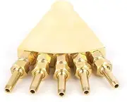 TOPINCN G3/4in Brass Fountain Nozzle 25mm Female Thread Adjustable Water Spray Landscape Sprinkler Head SPA Spray Head