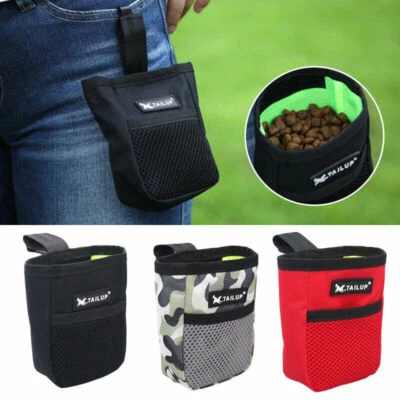 Pet Dog Puppy Obedience Training Agility Bait Food Treat Pouch Snack Waist Bag*