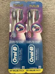 4 Oral-B Pro-Flex Toothbrush Soft