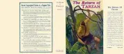 Edgar Rice Burroughs THE RETURN OF TARZAN replicate dust jacker, A. L. Burt ed.