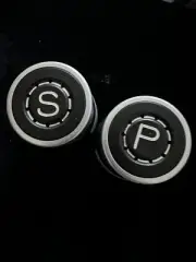 Vtg AMC Salt and Pepper Japan Shakers Screw On Black & Silver Plastic