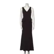 NWT AIDAN BY AIDAN MATTOX Formal Evening Gown Black Women’s Size 6