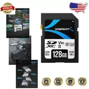 UHS-II Rocket V90 128GB SD Card - Fast 280MB/s Read / 250MB/s Write Performance