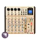 Phonic AM8GE Mixer 4-Mic/Line 4-Stereo Input Compact Mixer with Bluetooth