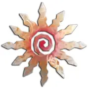 Sun Metal Wall Art, 12 Rays, Sunset Swirl Finish, Southwest Decor, Handmade NEW