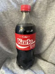 Share a Coke with Karla 2025 Personalized Gift Coca~Cola Bottle 20oz