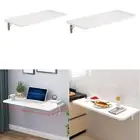Hanging Desk Wall Mount Drop Leaf Table, Fold Down Space Saving Folding