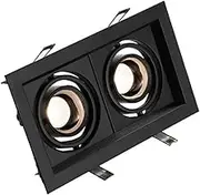 TEHAUX Light Housing Mr16/gu10 Compatibility Spotlights Trim Ring Metal Mounting Shell Ceiling