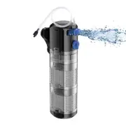 Aquarium Fish Tank Filter: 8w Internal Filter Pump for 40-120 Gallon Salt Wat...