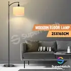 Modern Floor Lamp Standing Corner Adjustable Lampshade LED Reading Light Bedroom