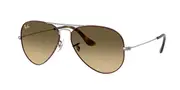 Ray-Ban RB3025 Aviator Large Metal 92700A Men's Sunglasses Tortoiseshell Size 58