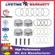 4x Piston & Rings Kit For 2012-2017 Hyundai Veloster Accent Kia Rio Soul 1.6L US