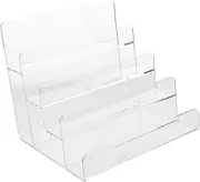 Yardwe Space-efficient Acrylic Purse Display Stand Handbag Rack Jewelry Wallet Holder