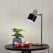 Oriel Lighting ARI Retro Desk Lamp Mid-Century Task Lamp with Brushed Chrome