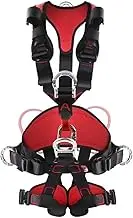 High-altitude working safety belt in nylon,fall arrest safety harnesses for caving,rock climbing and rappelling,detachable full body harness belt,climbing harness with D-rings and waist pad