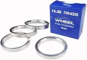 WHEEL CONNECT Hub Centric Rings,64.1 to 57.1, Set of 4, Aluminium Alloy Hubrings, O.D:64.1-I.D:57.1mm. A