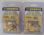 2 HT Tip-up Rigs 12" - 27# LEADER, Size 4 Treble Hook, 7 STRAND, 2 PER PACK