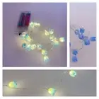 5M 50LED Tulip String Lights Battery Operated Flower Fairy Light Wedding