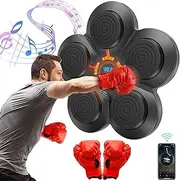 Music Boxing Machine for Adults Toys - Punching Bag, Punching Machine, Led Lights,Boxing Game Gifts for Men, Exercise Home Gym Equipment with Gloves