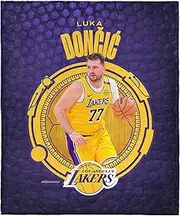 NORTHWEST NBA Los Angeles Lakers Luka Doncic Silk Touch Throw Blanket, 50 x 60 inches