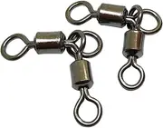 Unclesport 50 PCS 3 Way Fishing Rolling Crane Double Swivels Snap Saltwater Freshwater Bass Fishing Gear Crappie Fishing Tackle