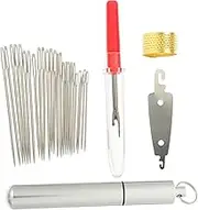 KOCKSHION 1Set Large Eye Sewing Needles Cross Stitch Needles for DIY Hand Sewing Lightweight Portable Needles for Home Threading and Needle Works