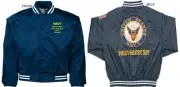 USS LAKE ERIE CG-70* CRUISER*EMBROIDERED SATIN JACKET OFFICIALLY LICENSED