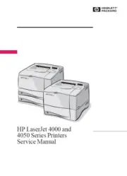 Service Manual for HP Hewlett Packard LaserJet 4000 4050 Series Printer (PDF)
