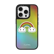 iPhone 16 Pro Mirror Case MagSafe Compatible Double Rainbow
