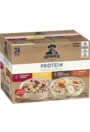 Quaker Instant Oatmeal Variety Pack with 100% Whole Grains, 24 Count