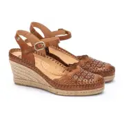 Pikolinos Women's Vila Jute Wedge Sandal Brandy - W9Y-1508-250, 250 Brandy