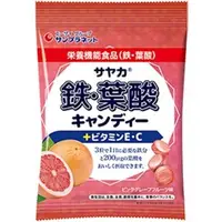 在飛比找DOKODEMO日本網路購物商城優惠-[DOKODEMO] 聖星球沙耶香®鐵，葉酸糖果粉紅葡萄柚香