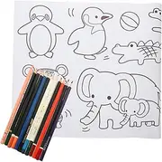 QUMIIRITY Set of Large Coloring Posters for Kids Creative Wall Art Paper for Home Education and Fun