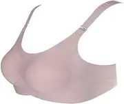 [BaronHong] Silicone Breast Forms for Mastectomy Mesh Pocket Bra Set for Crossdressers Drag Queen;Adjustable Strap
