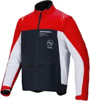 Alpinestars Lite-Dura Softshell, textile jacket , color: Light Red/Black/White , size: XL