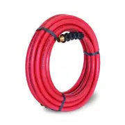 Steelman 35-Foot x 3/8 in. Rubber Air Hose, 3/8 in. NPT fittings 98461-IND