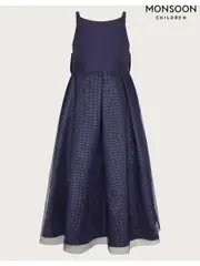 Monsoon Blue Anastasia Sparkle Mesh Maxi Dress (AC4957) | $134 - $157