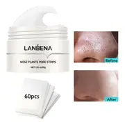 LANBENA Blackhead Remover Cream Facial Nose Mask Plant Pore Strips Acne Peel Off