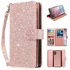 Samsung Galaxy Note 10 Plus Case Leather Glitter Case Wallet Cover Protective