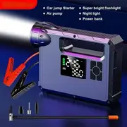 Choetech 5-in-1 10000mAh 37Wh Car Jump Starter, Power Bank, Air Pump, Flashlight