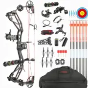 Archery Compound Bow Sight Arrows 30-70lbs Adjustable Sport Hunting Targeting RH