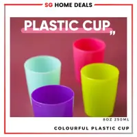 在飛比找蝦皮購物優惠-6pcs Colourful Plastic Cup / K