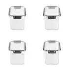 4x Boxsweden Crystal Clear 2.7L/21cm Pantry Food Storage Container Organiser