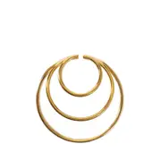 [SUOT STUDIO] Gold-Plated Silver Triple Hoop Ear Cuff Gold