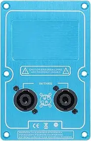 Speaker Wiring Box,Double 4-Core Socket Wiring Board - Aluminum Alloy Terminal Binding Post, Subwoofer Audio Accessories